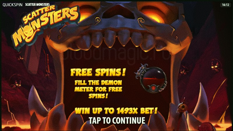 Бесплатные спины Scatter Monsters от Quickspin